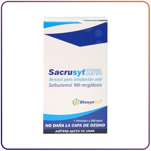 SACRUSYT HFA AEROSOL X 200 DOSIS (SALBUTAMOL)